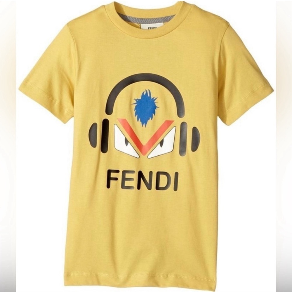 AUTHENTIC FENDI KIDS 6 iconic monster t shirt